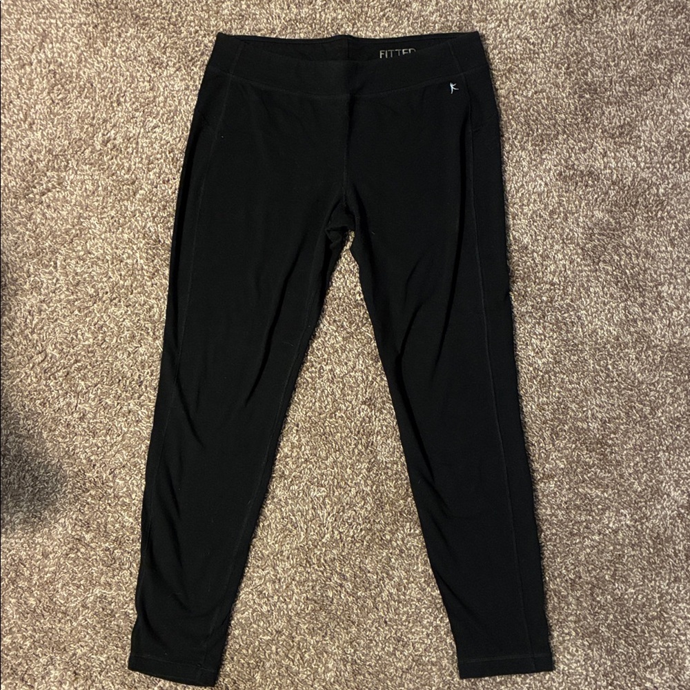 Black Fitted Danskin Now Athletic Pants